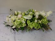 White and Green Centerpiece