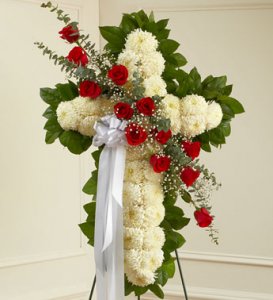 Red Sympathy Standing Cross