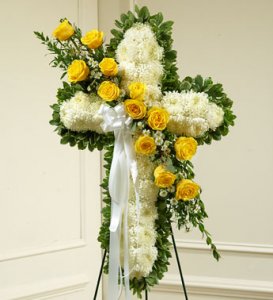 Yellow Sympathy Standing Cross Yellow Sympathy Standing Cross