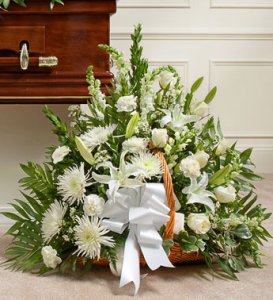 White Fireside Basket White Fireside Basket