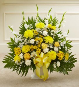 Yellow Sympathy Floor Basket Yellow Sympathy Floor Basket