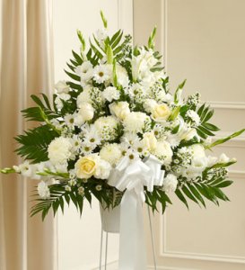 White Standing Basket White Standing Basket