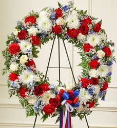 Patriotic Standing Wreath