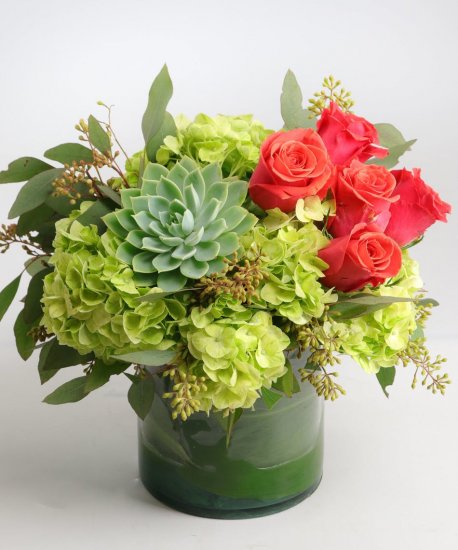 Above Larkspur Sunset Bouquet - Click Image to Close