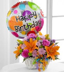 Happy Blooms Basket