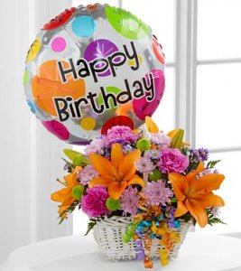 Happy Blooms Basket