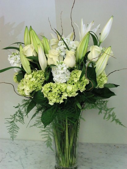 Prestigious White Arrangement - Click Image to Close