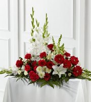Crimson And White Arrangement Crimson And White Arrangement