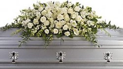 Purity And Peace Casket Spray