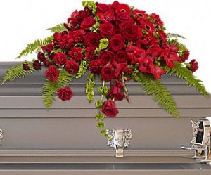 Red Rose Sanctuary Casket Spray  Red Rose Sanctuary Casket Spray