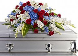 Distinguished Service Casket Spray