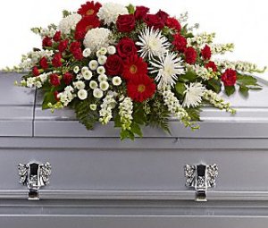 Strength And Wisdom Casket Spray