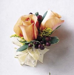 Orange Rose Corsage