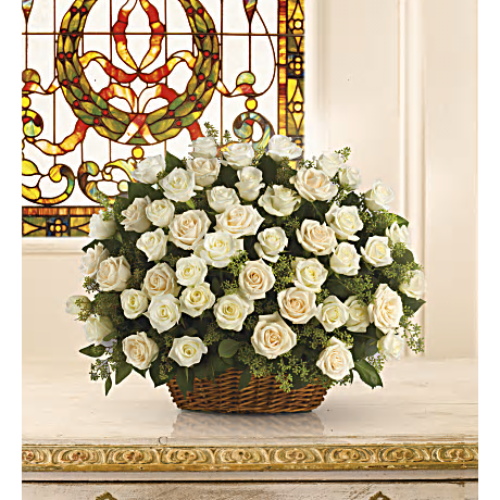 Bountiful Rose Basket - Click Image to Close
